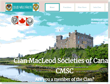 Tablet Screenshot of clanmacleod-canada.com